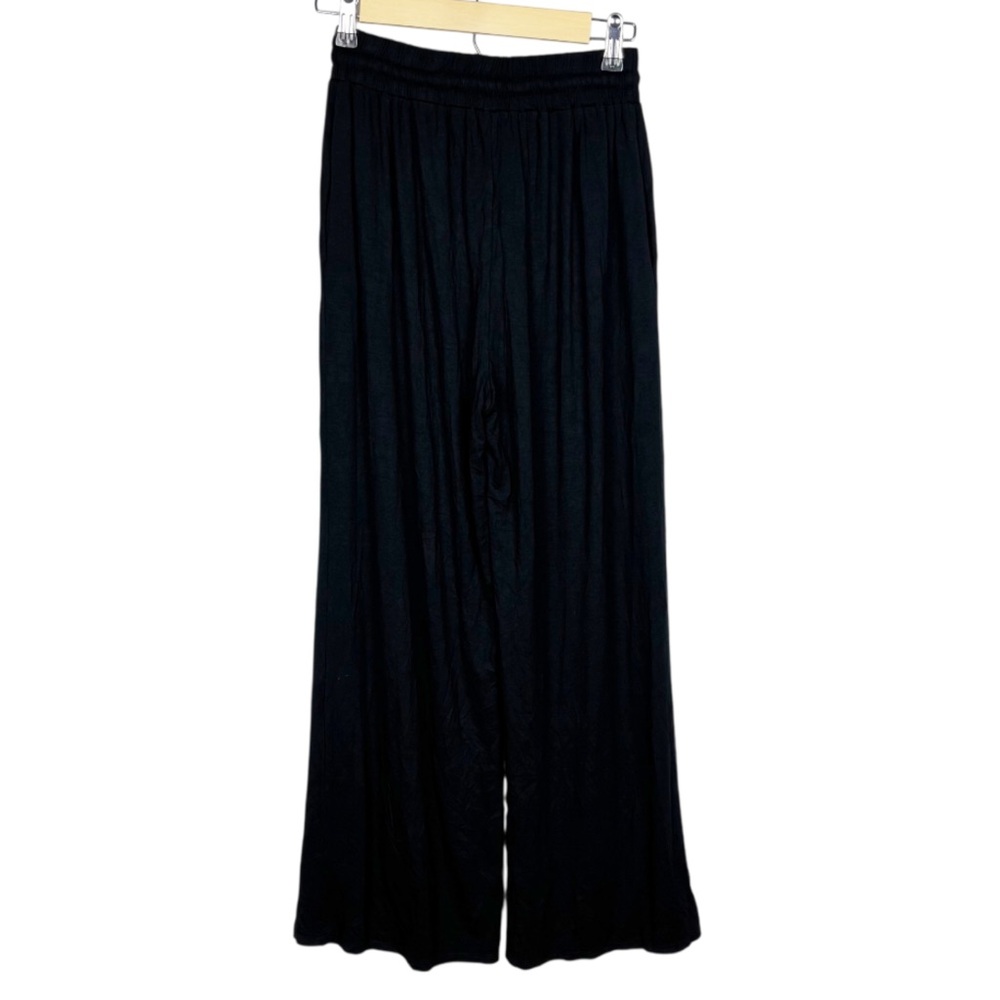 THREE BIRD NEST forever comfy drawstring wide leg pants black size small - Picture 4 of 8